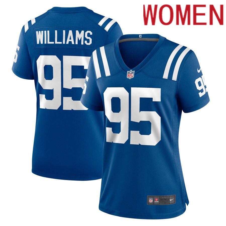 Women Indianapolis Colts #95 Chris Williams Nike Royal Game Player NFL Jersey